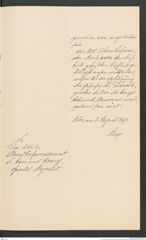 k.k. naturhistorisches Hofmuseum, Intendanzakten 1885-1896 (Hauer), Aktenzahl Z.519.a/1890, Seite 3